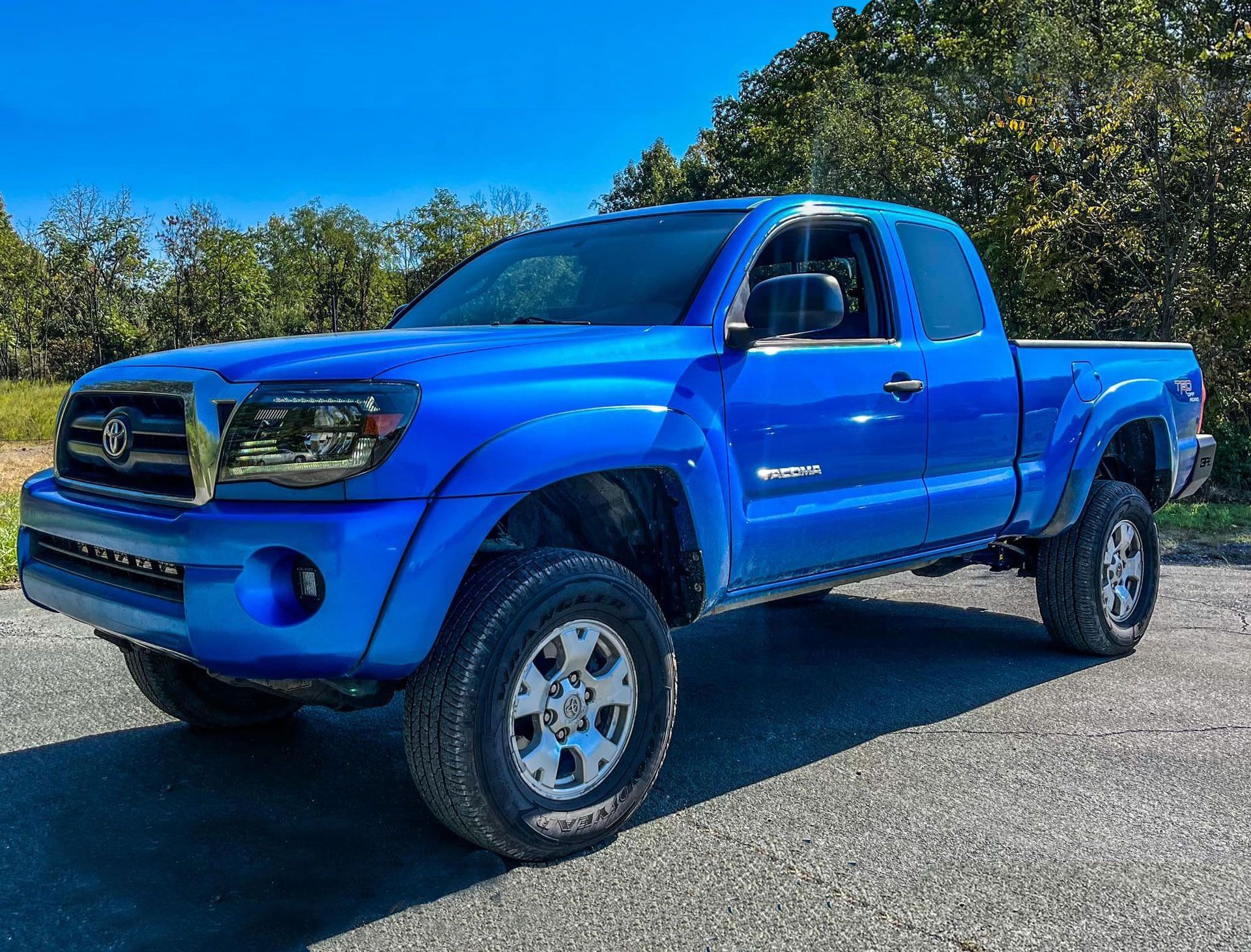 Blue Toyota Tacoma