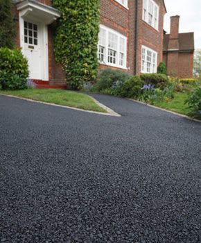perfectly finished driveway