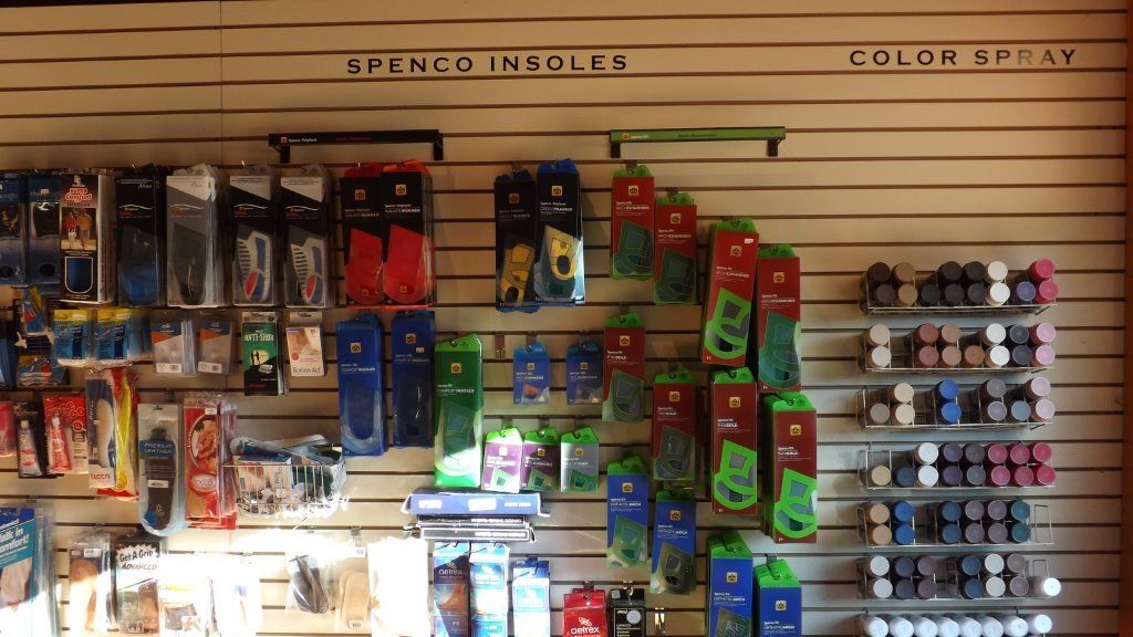 Shoe repair shop merchandise