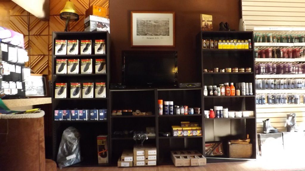 Shoe repair shop merchandise