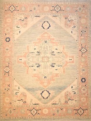 A close up of a rug with a pattern on it.