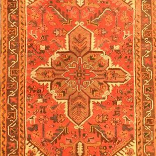 A close up of a rug with a pattern on it.