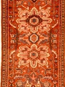 A close up of a rug with a pattern on it