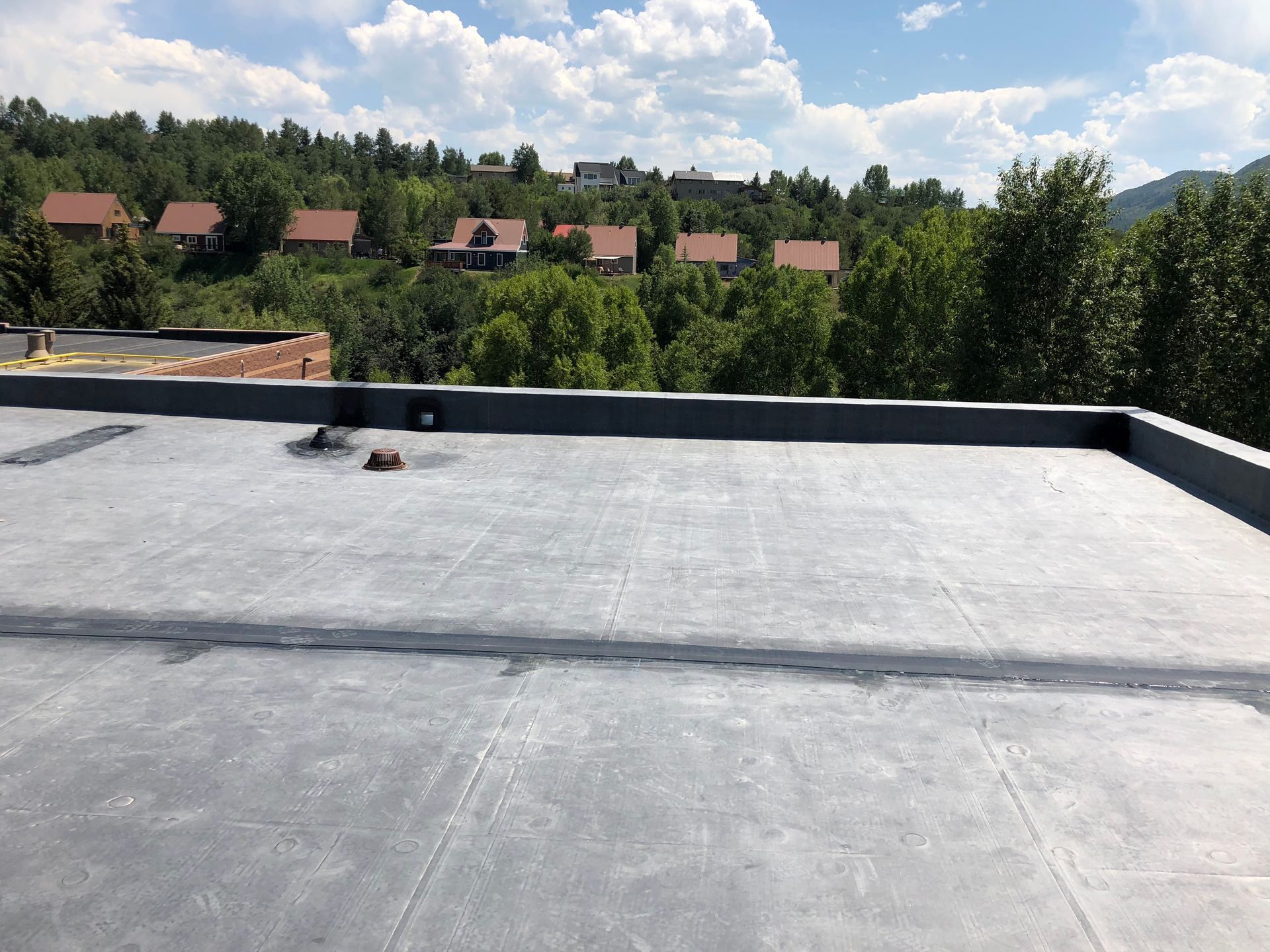 Commercial flat roof