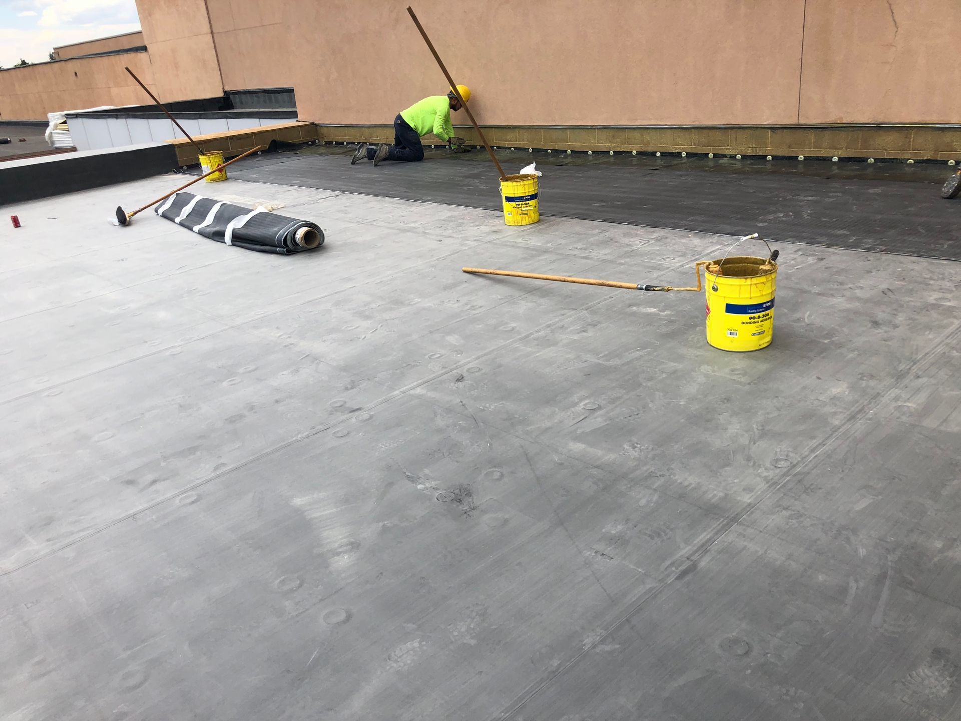 Commercial flat roof
