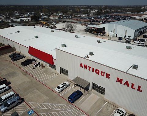 roofing of the Antique Mall