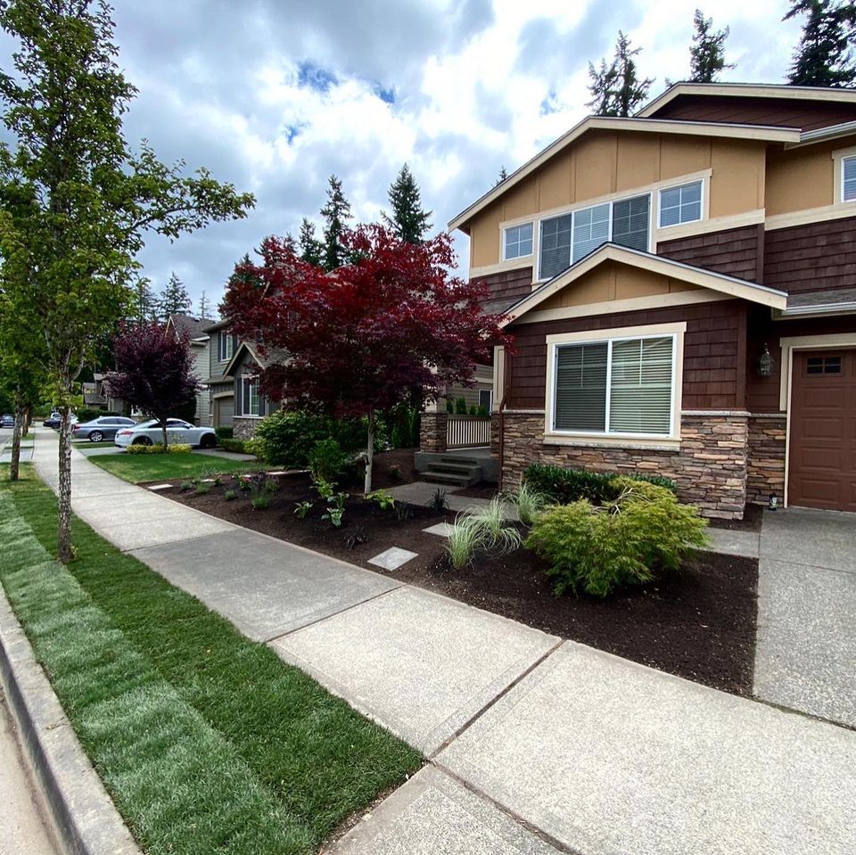 Residential landscaping work