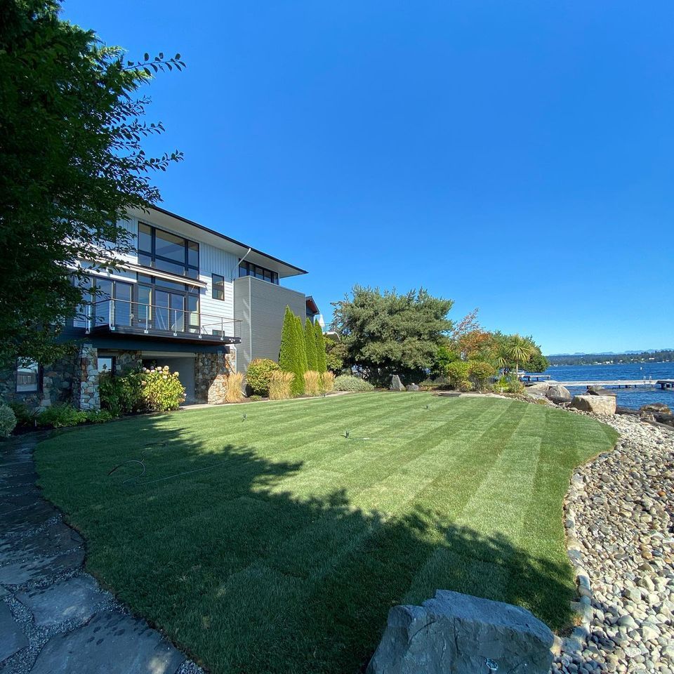 Residential landscaping work