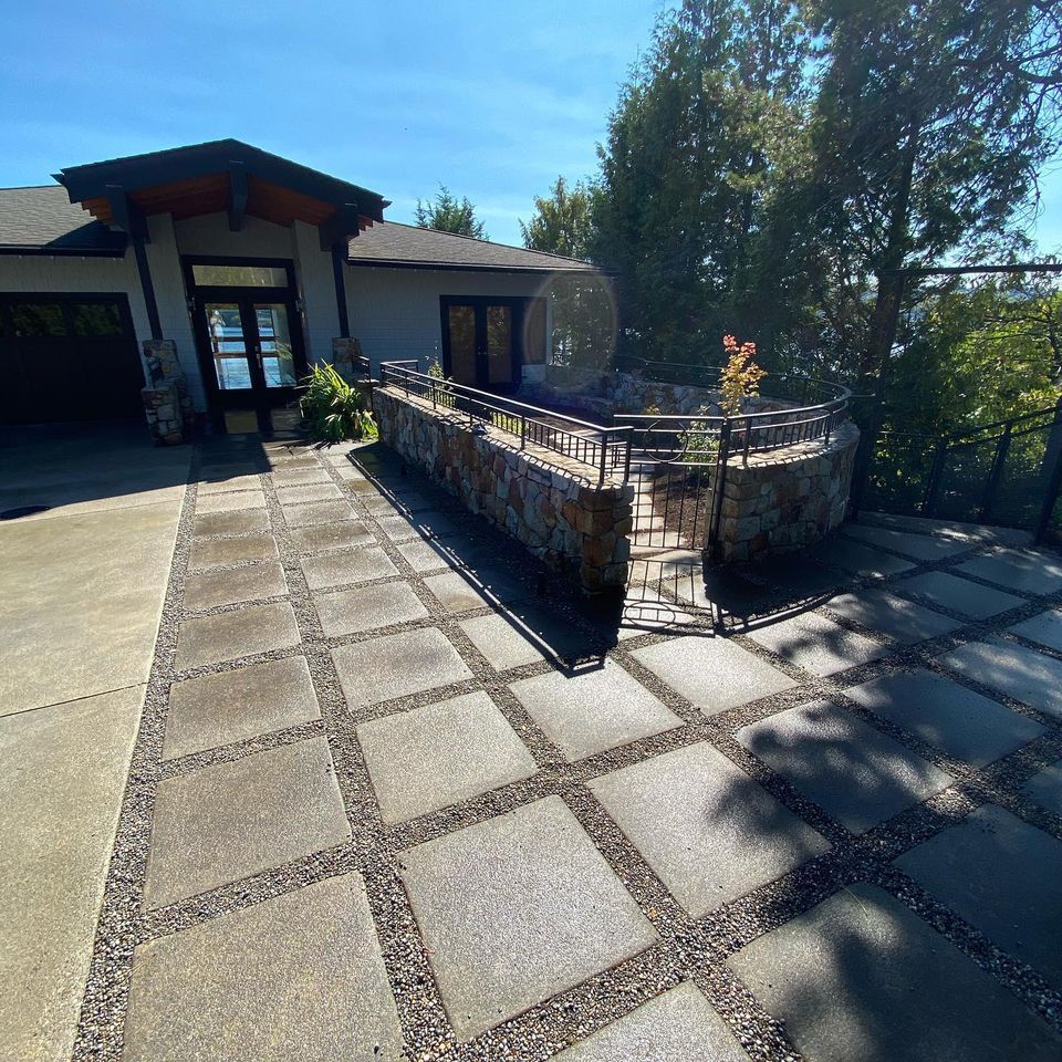 Residential hardscaping work