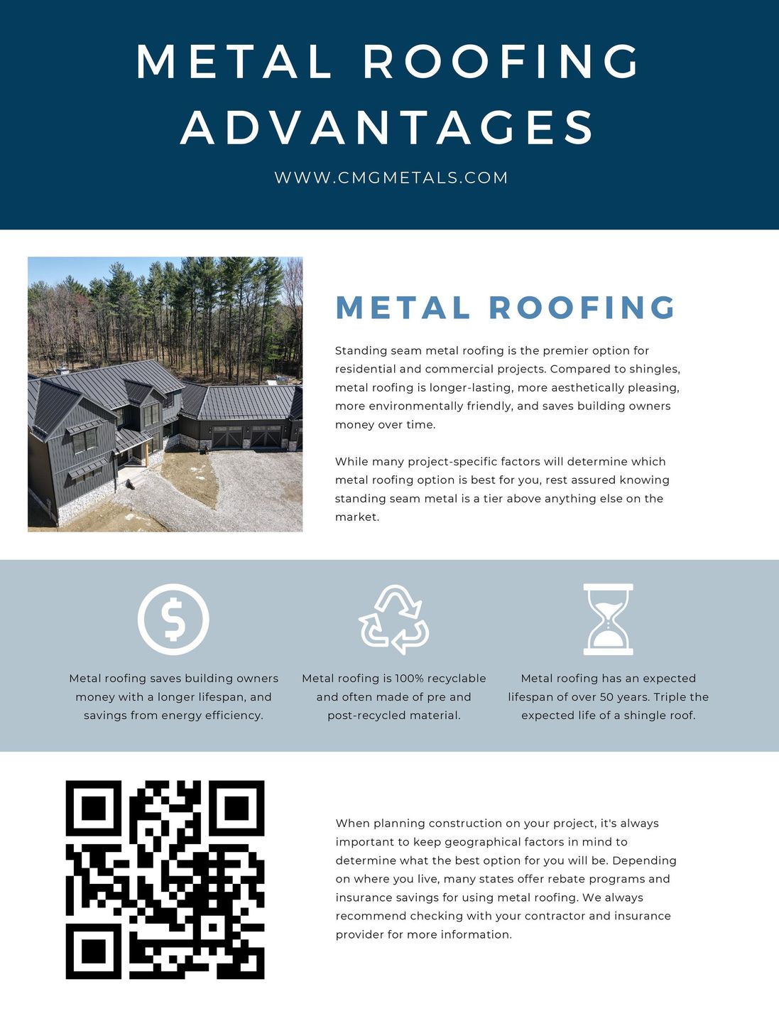 Metal roofing advantages flyer 1
