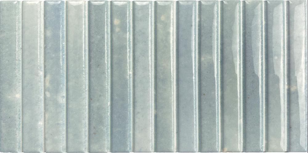 Light gray corrugated metal siding with vertical ridges