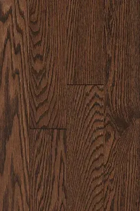 Close-up of dark brown wood flooring with visible plank seams and grain patterns