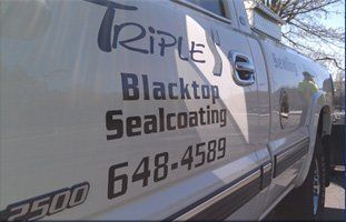 Triple S Blacktop Sealcoating truck