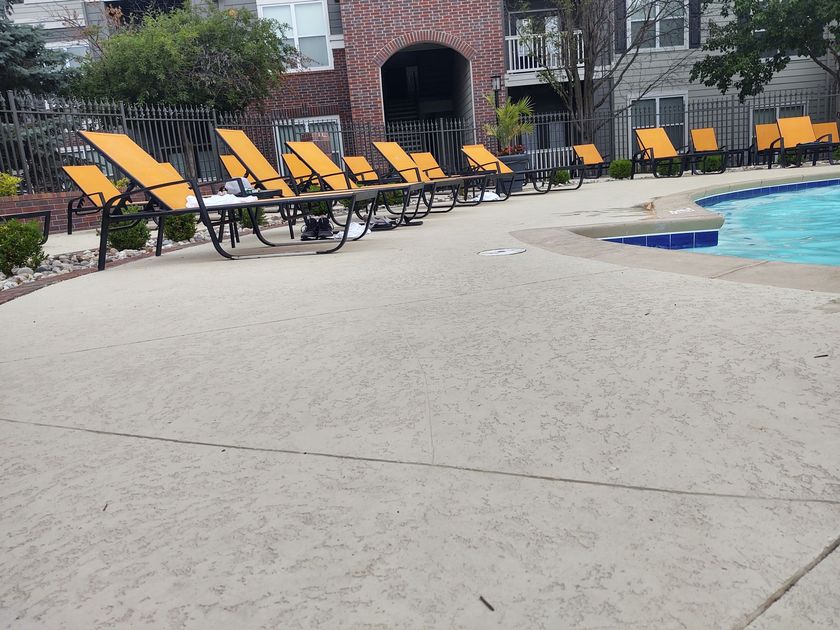 cool and clean pool deck