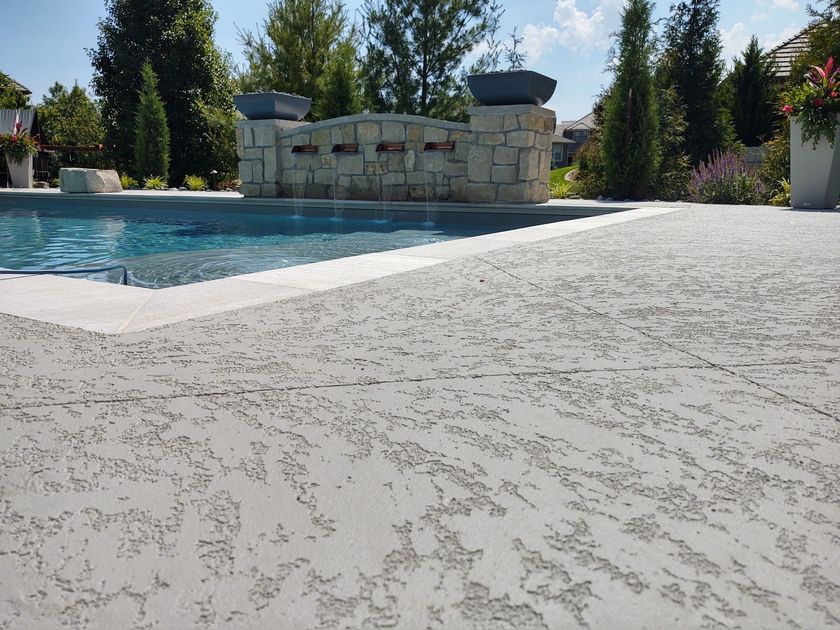 spray texture pool deck