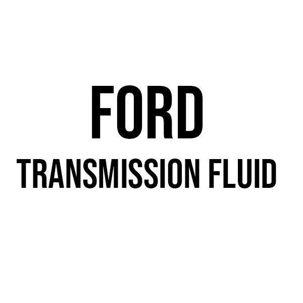 A logo for ford transmission fluid on a white background.