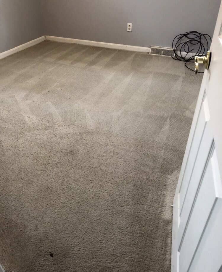 A room with a carpet - after