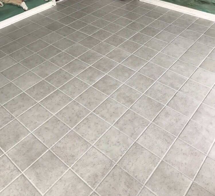 A room with tiled floor - after