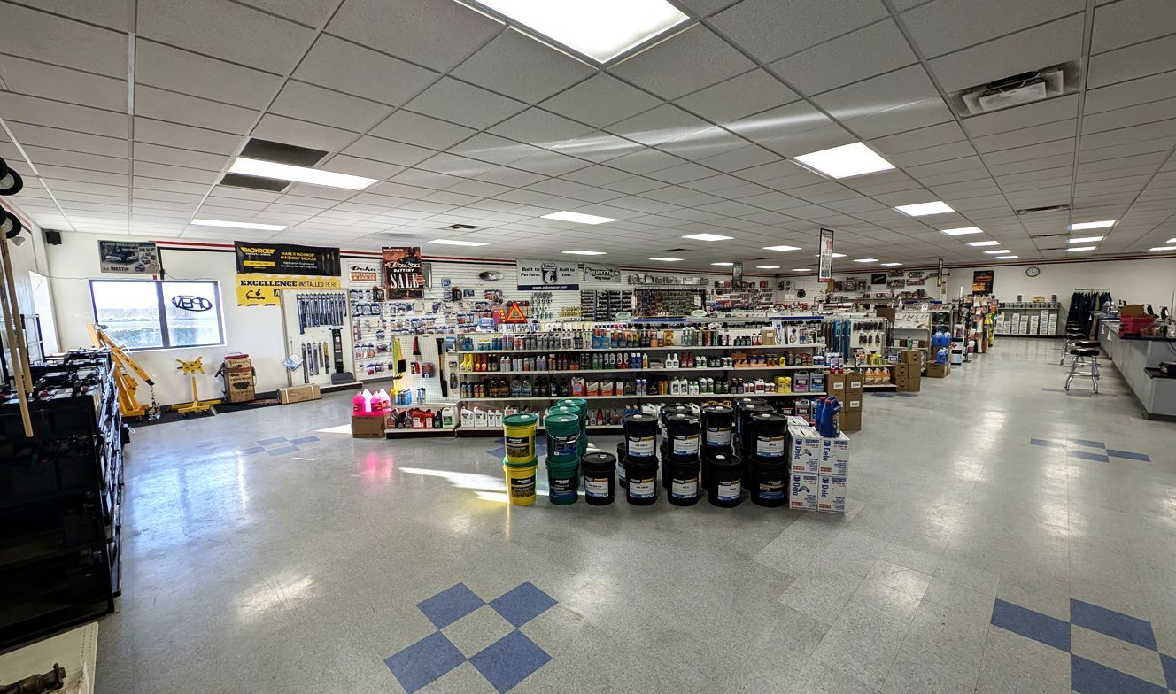 Auto store with a lot of products