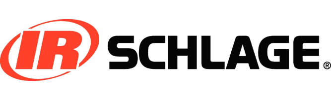 Logo for Schlage door locks, with