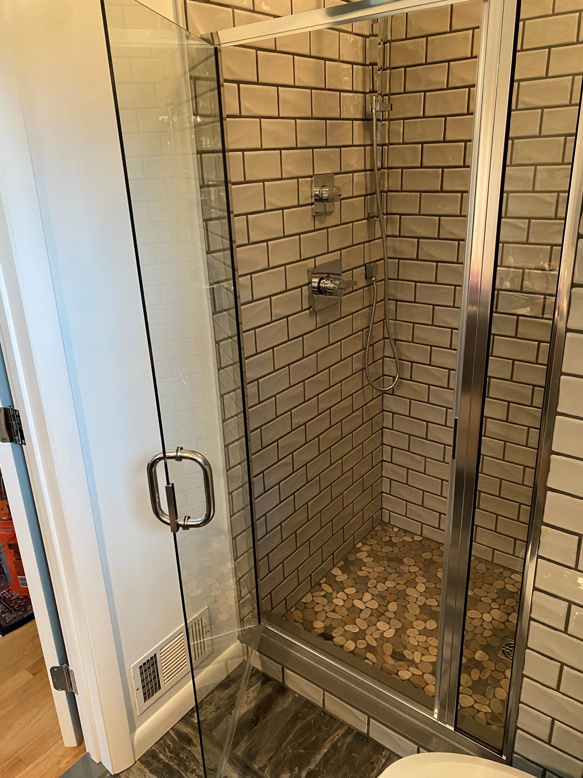 Shower Door with open door