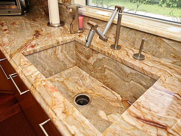 Kitchen natural stone countertop