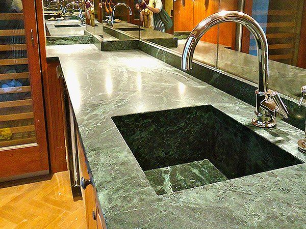 Kitchen natural stone countertop