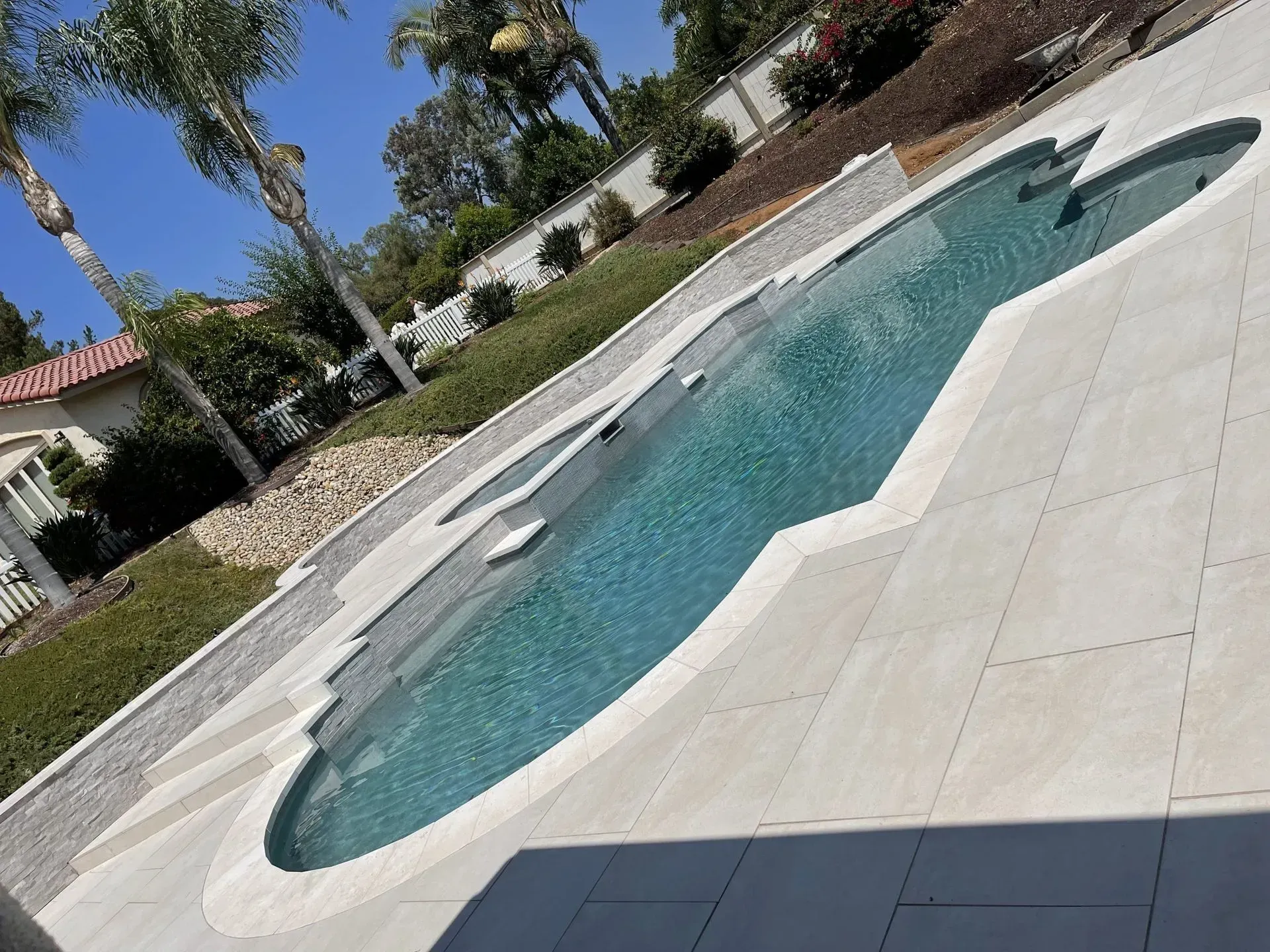 Elegant swimming pool.