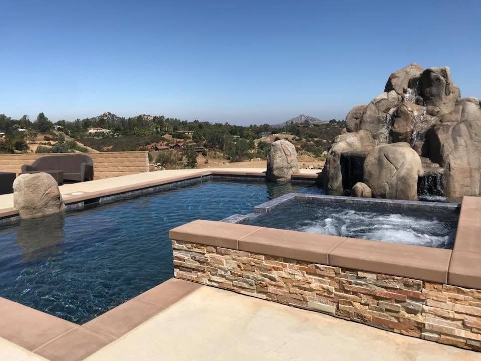 Beautiful swimming pool and spa