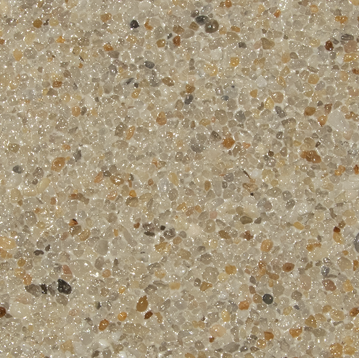 Tan and beige speckled surface.