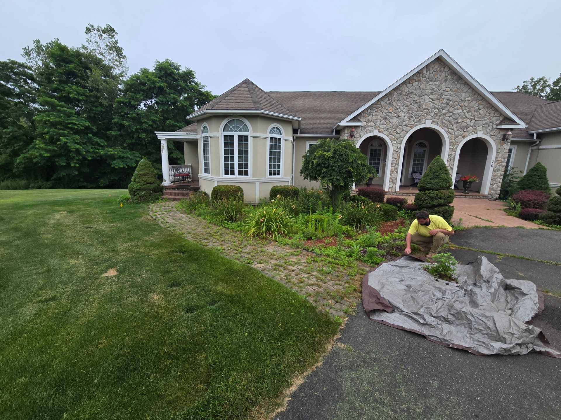 West Springfield landscape project - before