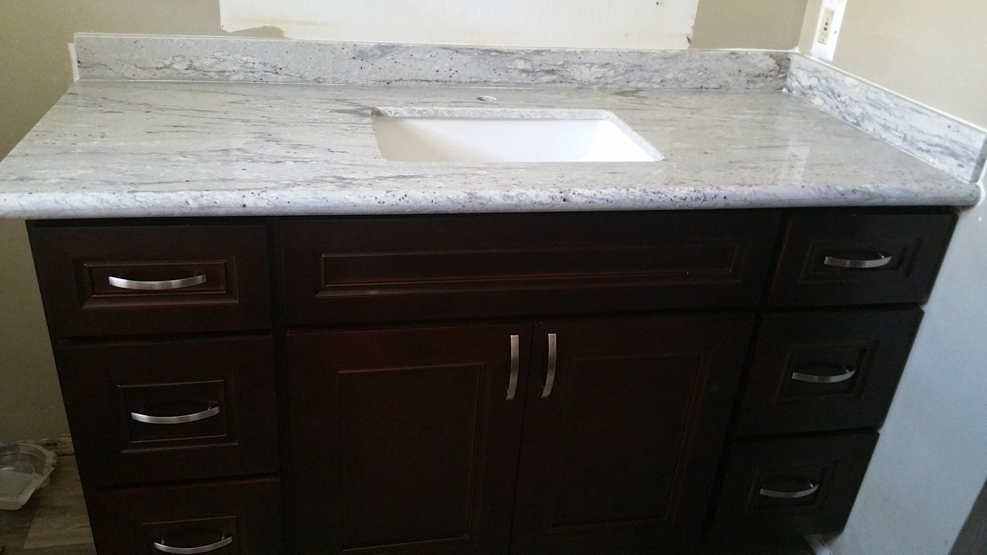 Bathroom countertop with sink