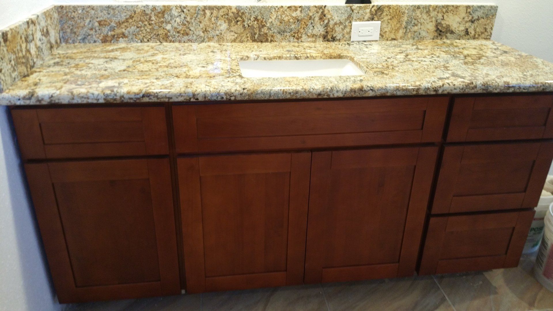 Bathroom countertop with sink