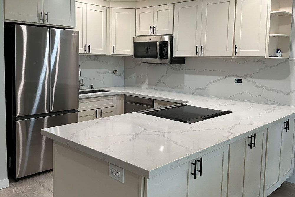 Off White  Solid Wood Cabinets