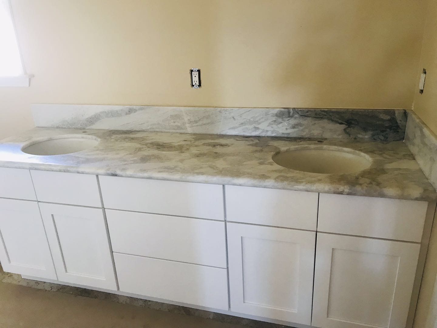 Bathroom countertop with sink