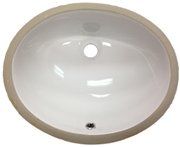 A white sink with a hole in the middle on a white background.