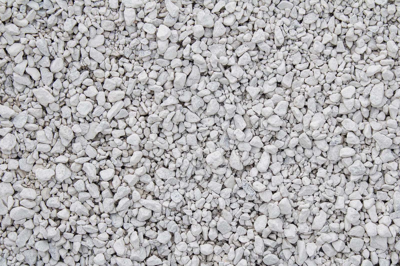 White rocks for landscaping