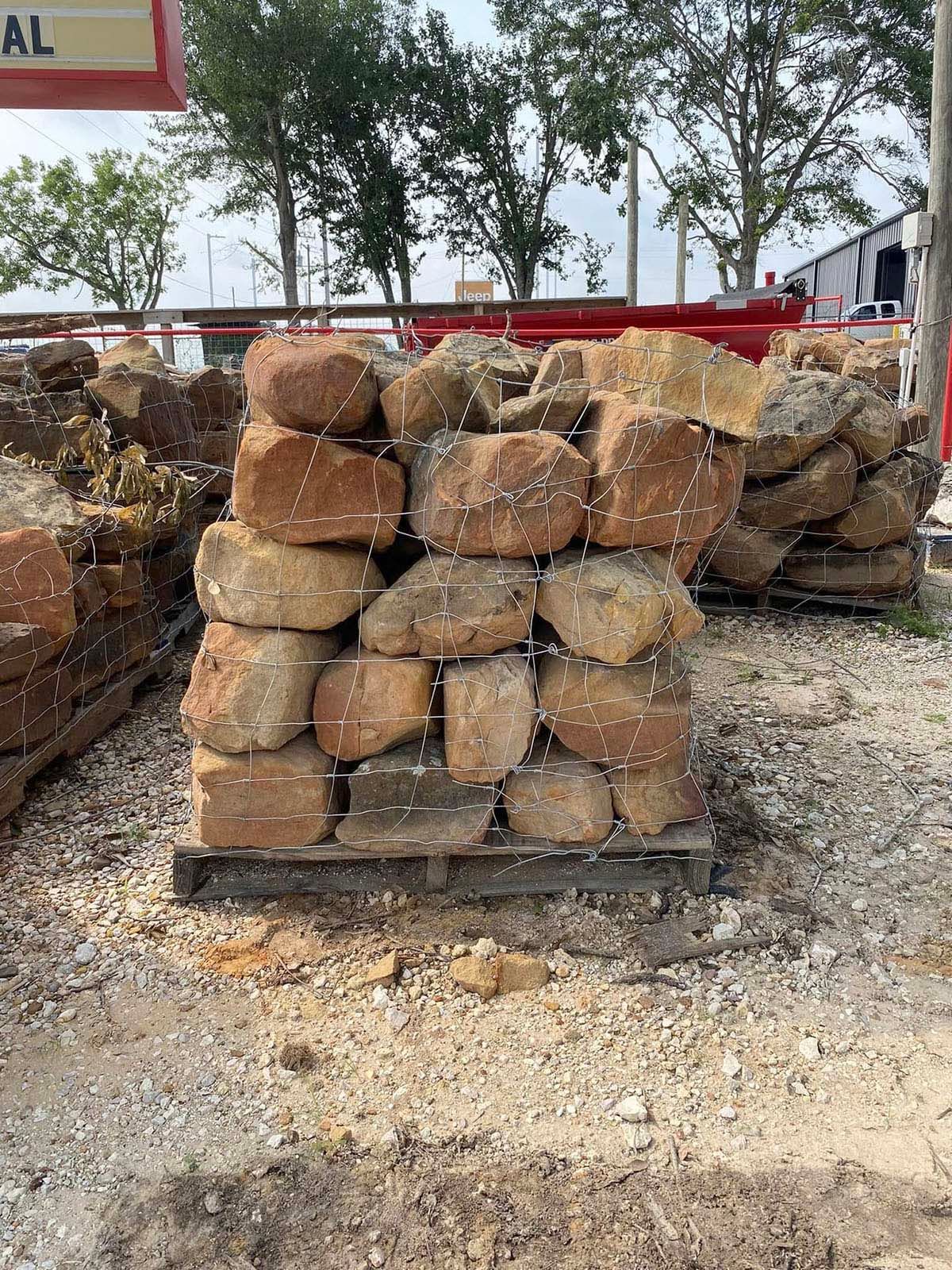 Large rocks stacked up on each other