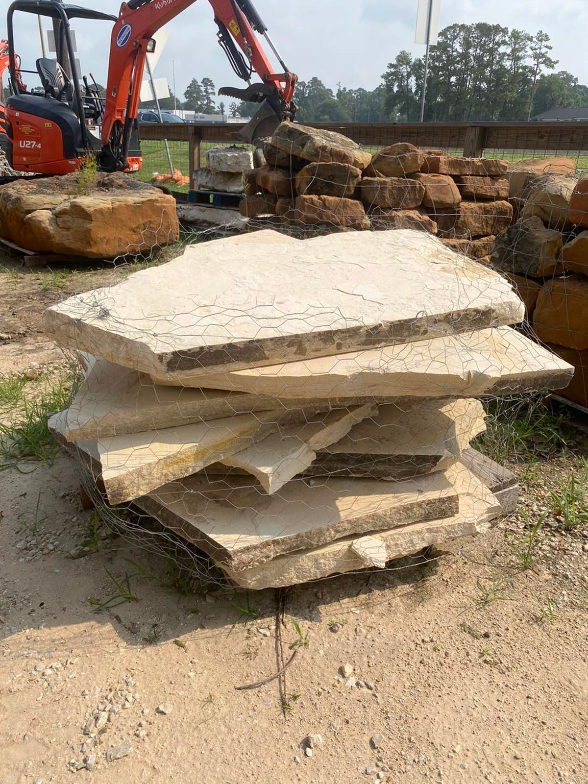 Beautiful flat stones