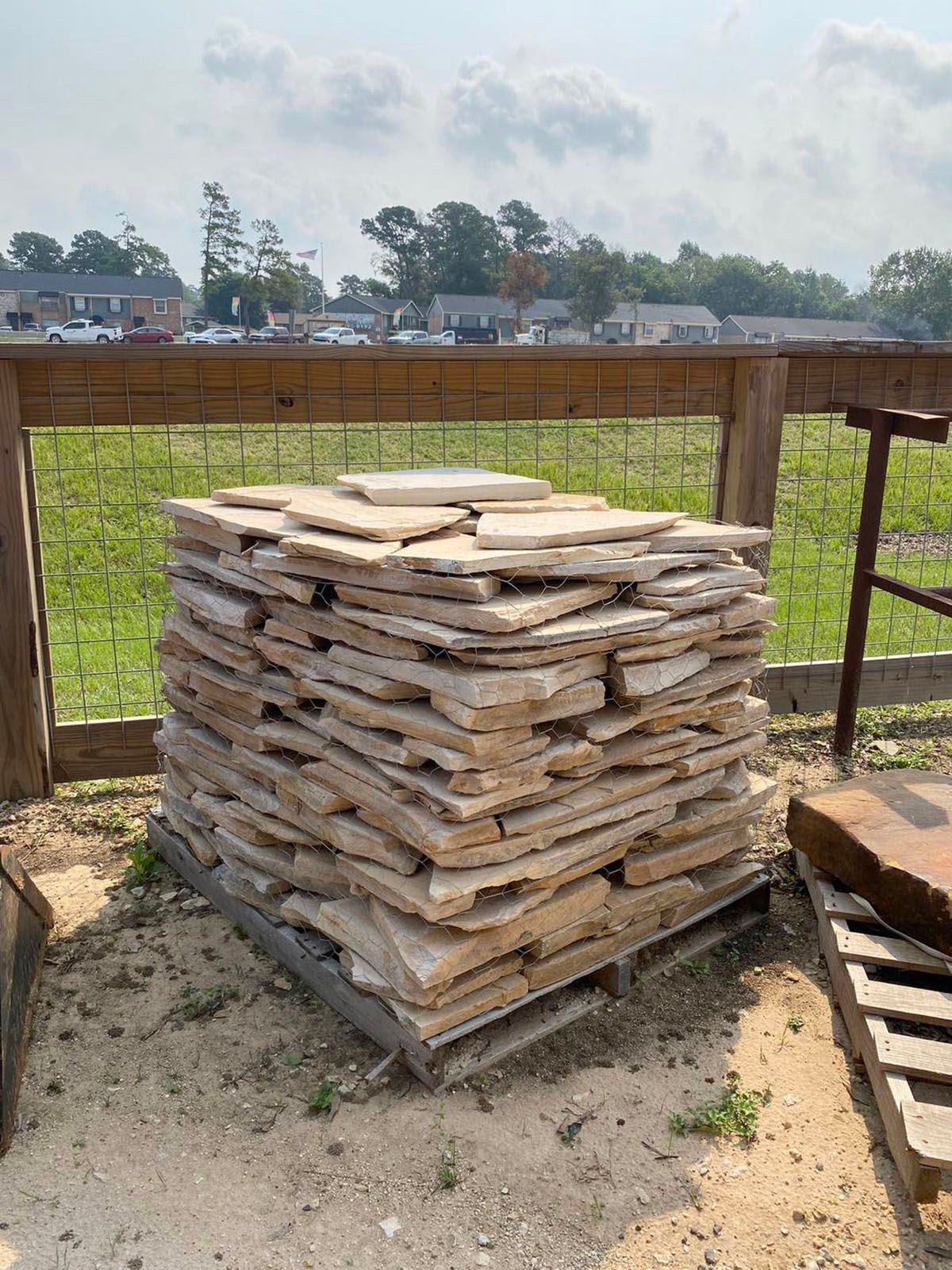 Flat stones stacked up on each other