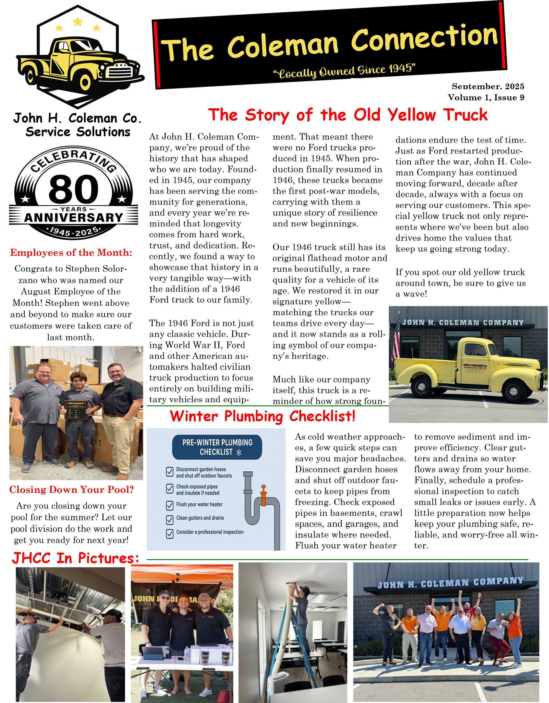 September 2025 Newsletter
