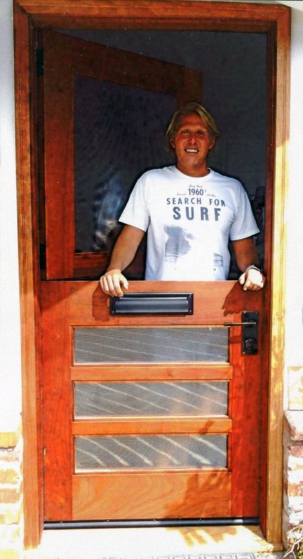 Man behind a Dutch Door