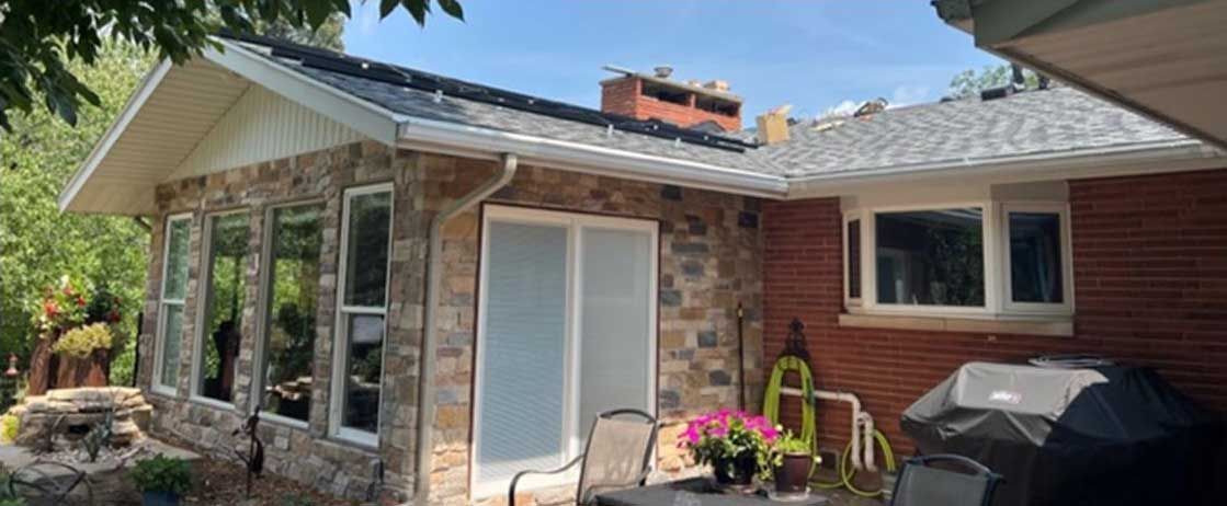 Residential solar panel installation