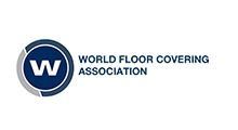 Logo of the World Floor Covering Association: blue circle with a 