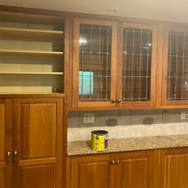 Cabinet painting - before