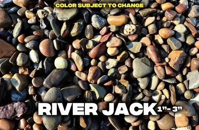 Close-up of River Jack stones, 1