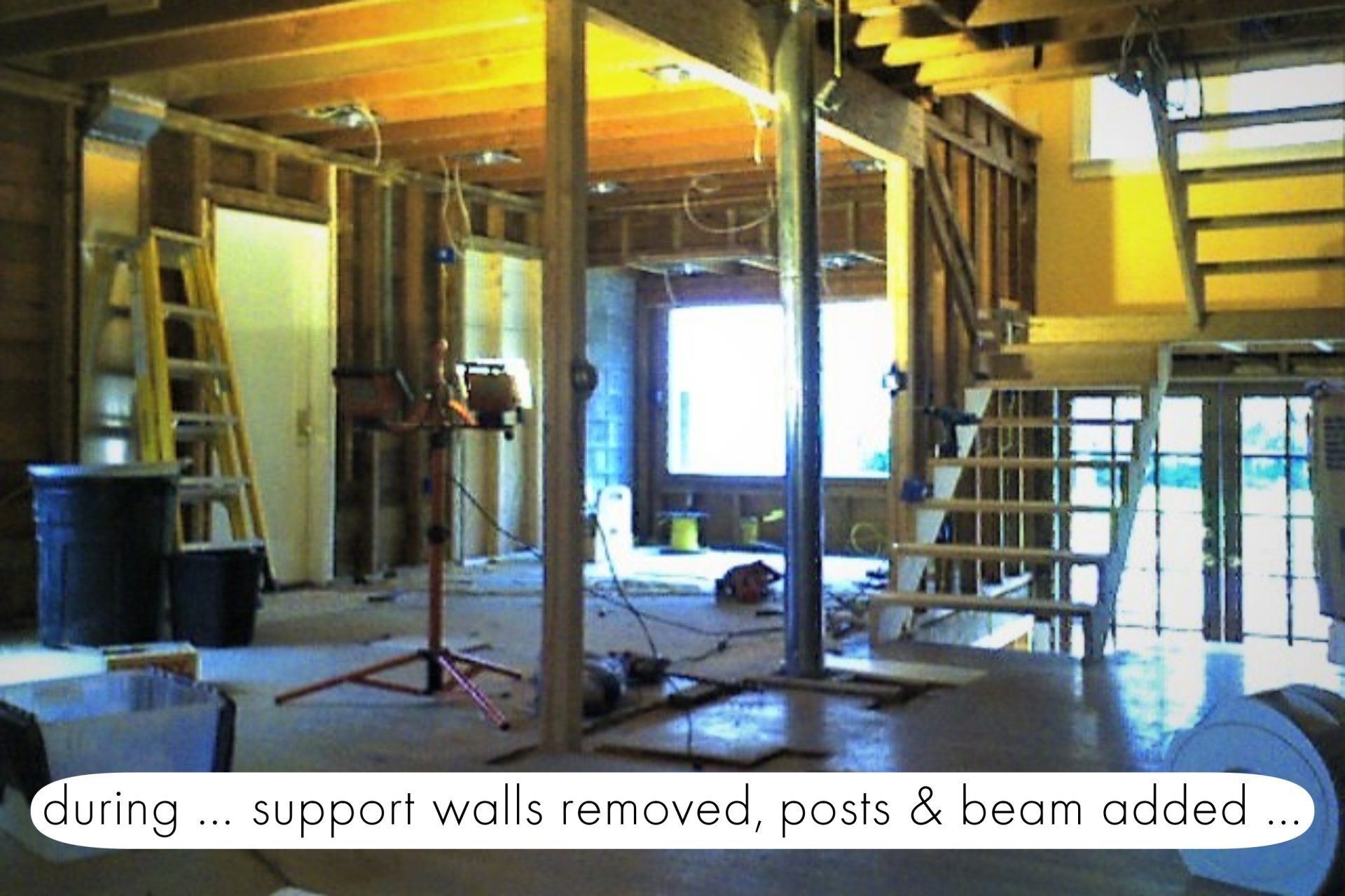 Kitchen during renovation