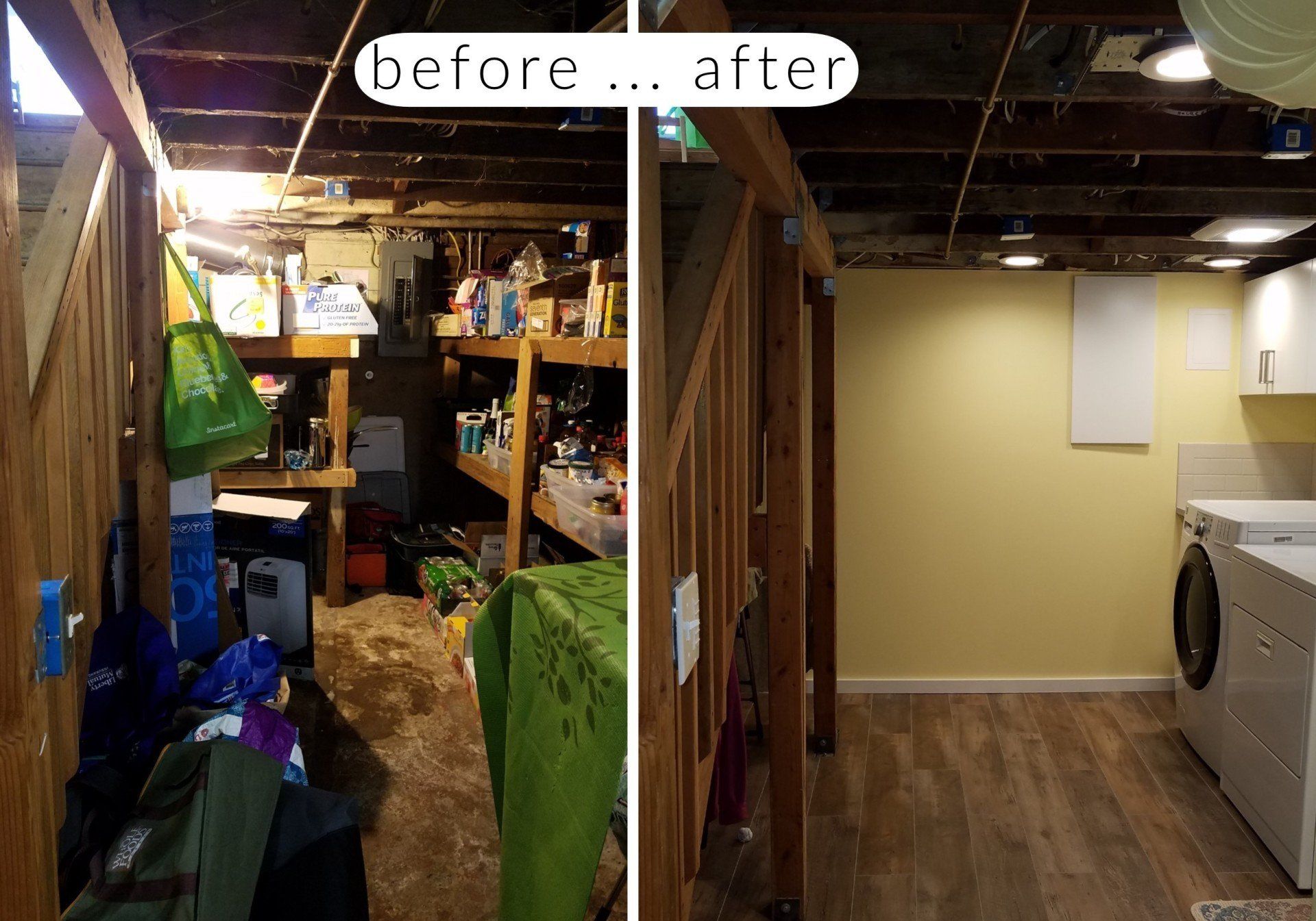 basement before after