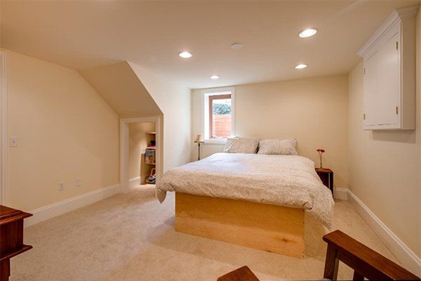 Basement bedroom