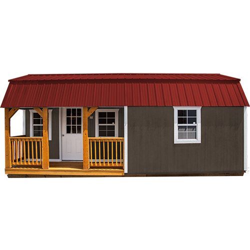 Corner Porch Lofted Barn Cabin